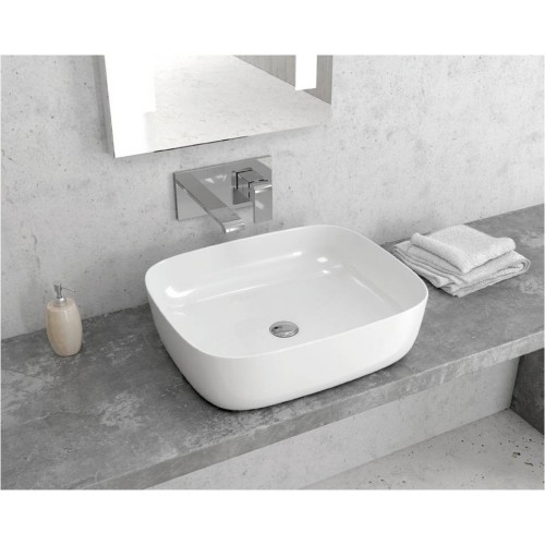 Мивка за плот Karag 495 x 395 x 150 mm LT2143, бял гланц